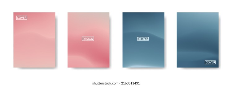 Set of abstract background with beautiful gradation color, colorful background for poster flyer banner backdrop.vertical banner.cool fluid background vector illustration