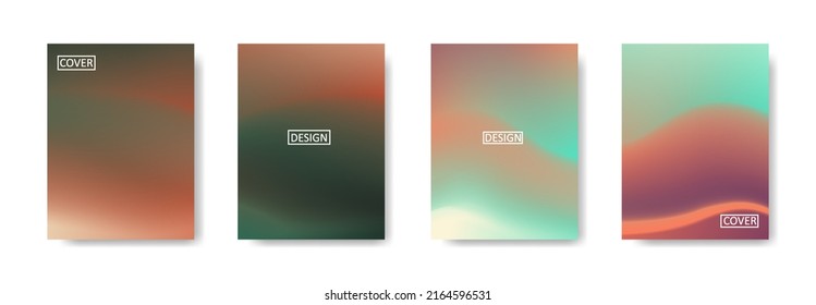 Conjunto de fondo abstracto con un hermoso color de gradación, fondo colorido para el fondo del cartel del volante del afiche.banner vertical.cool fondo del fluido ilustración vectorial