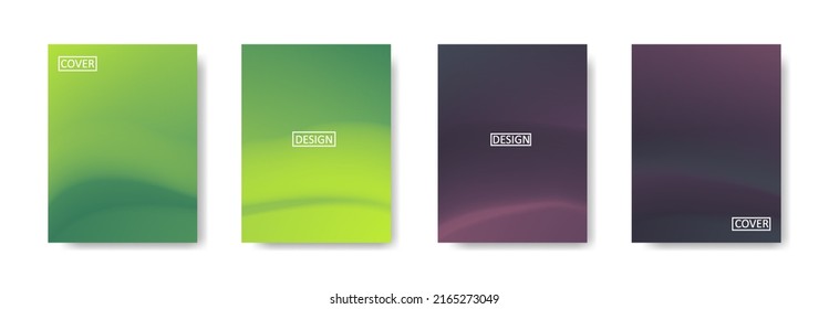 Set of abstract background with beautiful gradation color, colorful background for poster flyer banner backdrop.vertical banner.cool fluid background vector illustration