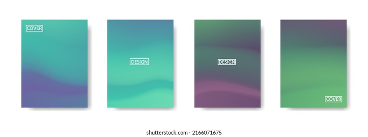 Set of abstract background with beautiful gradation color, colorful background for poster flyer banner backdrop.vertical banner.cool fluid background vector illustration