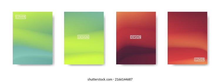 Conjunto de fondo abstracto con un hermoso color de gradación, fondo colorido para el fondo del cartel del volante del afiche.banner vertical.cool fondo del fluido ilustración vectorial