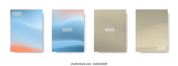 Conjunto de fondo abstracto con un hermoso color de gradación, fondo colorido para el fondo del cartel del volante del afiche.banner vertical.cool fondo del fluido ilustración vectorial