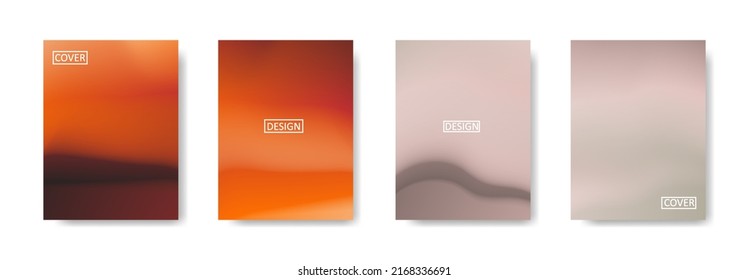 Conjunto de fondo abstracto con un hermoso color de gradación, fondo colorido para el fondo del cartel del volante del afiche.banner vertical.cool fondo del fluido ilustración vectorial