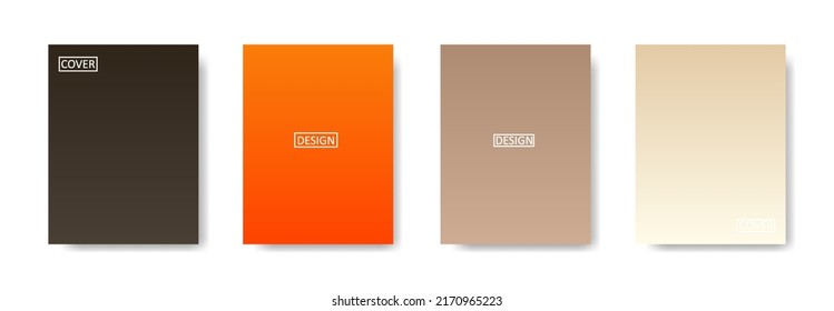 Set of abstract background with beautiful gradation color, colorful background for poster flyer banner backdrop.vertical banner.cool fluid background vector illustration