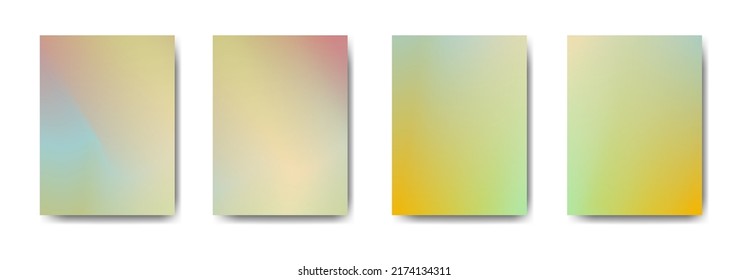 set of abstract background with beautiful gradation color, colorful background for poster flyer banner backdrop.vertical banner.cool fluid background vector illustration