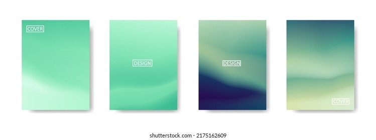 Conjunto de fondo abstracto con un hermoso color de gradación, fondo colorido para el fondo del cartel del volante del afiche.banner vertical.cool fondo del fluido ilustración vectorial