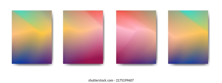 conjunto de fondo abstracto con bello color de gradación, fondo colorido para el fondo del cartel del volante del afiche.banner vertical.cool fondo del fluido ilustración vectorial