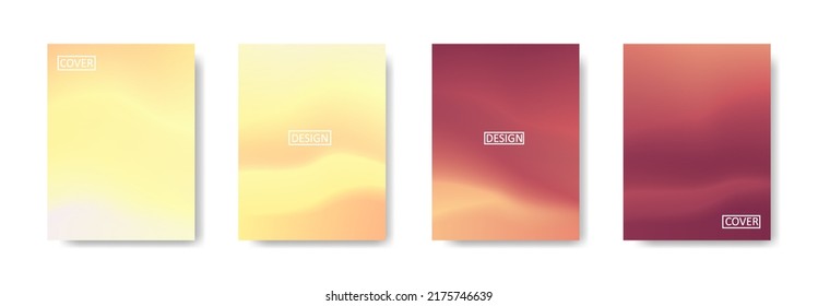 Conjunto de fondo abstracto con un hermoso color de gradación, fondo colorido para el fondo del cartel del volante del afiche.banner vertical.cool fondo del fluido ilustración vectorial