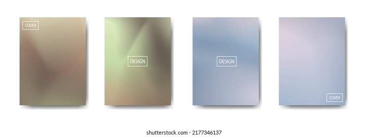 conjunto de fondo abstracto con bello color de gradación, fondo colorido para el fondo del cartel del volante del afiche.banner vertical.cool fondo del fluido ilustración vectorial