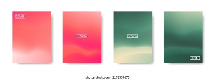 Set of abstract background with beautiful gradation color, colorful background for poster flyer banner backdrop.vertical banner.cool fluid background vector illustration