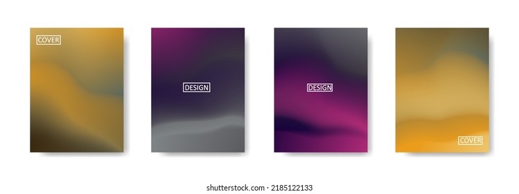 Set of abstract background with beautiful gradation color, colorful background for poster flyer banner backdrop.vertical banner.cool fluid background vector illustration