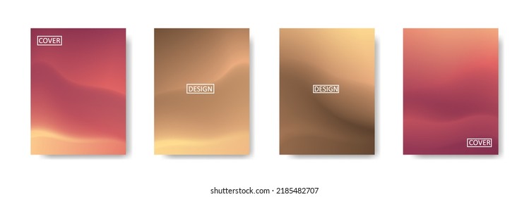 Conjunto de fondo abstracto con un hermoso color de gradación, fondo colorido para el fondo del cartel del volante del afiche.banner vertical.cool fondo del fluido ilustración vectorial