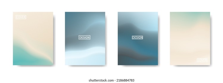 Conjunto de fondo abstracto con un hermoso color de gradación, fondo colorido para el fondo del cartel del volante del afiche.banner vertical.cool fondo del fluido ilustración vectorial