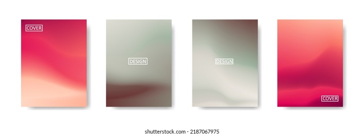 Conjunto de fondo abstracto con un hermoso color de gradación, fondo colorido para el fondo del cartel del volante del afiche.banner vertical.cool fondo del fluido ilustración vectorial