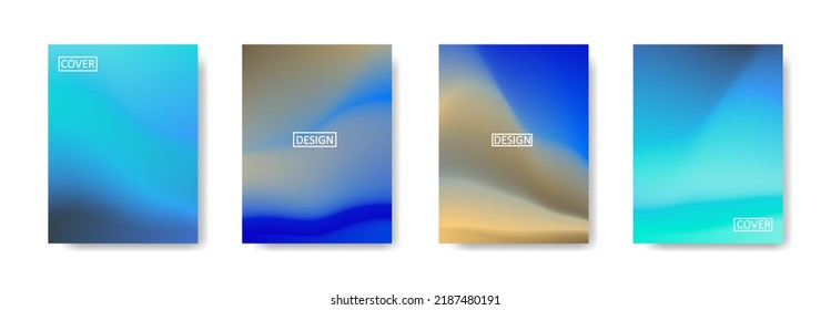 Conjunto de fondo abstracto con un hermoso color de gradación, fondo colorido para el fondo del cartel del volante del afiche.banner vertical.cool fondo del fluido ilustración vectorial