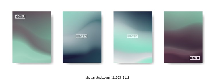 Set of abstract background with beautiful gradation color, colorful background for poster flyer banner backdrop.vertical banner.cool fluid background vector illustration