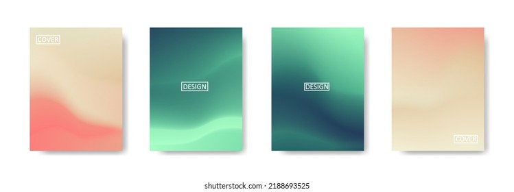 Set of abstract background with beautiful gradation color, colorful background for poster flyer banner backdrop.vertical banner.cool fluid background vector illustration