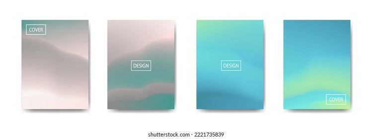 conjunto de fondo abstracto con bello color de gradación, fondo colorido para el fondo del cartel del volante del afiche.banner vertical.cool fondo del fluido ilustración vectorial