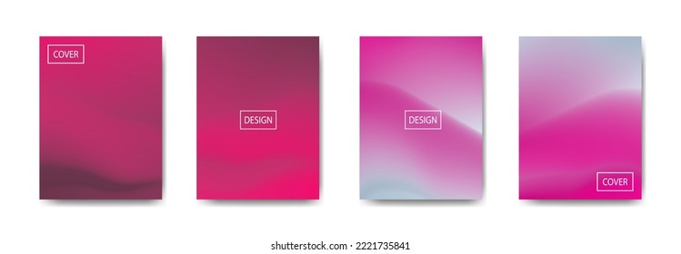 conjunto de fondo abstracto con bello color de gradación, fondo colorido para el fondo del cartel del volante del afiche.banner vertical.cool fondo del fluido ilustración vectorial