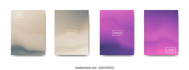 set of abstract background with beautiful gradation color, colorful background for poster flyer banner backdrop.vertical banner.cool fluid background vector illustration