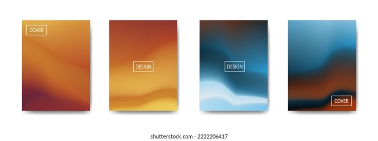 conjunto de fondo abstracto con bello color de gradación, fondo colorido para el fondo del cartel del volante del afiche.banner vertical.cool fondo del fluido ilustración vectorial