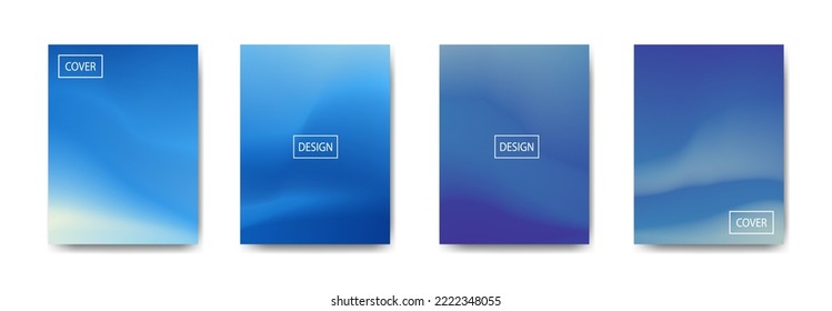 set of abstract background with beautiful gradation color, colorful background for poster flyer banner backdrop.vertical banner.cool fluid background vector illustration