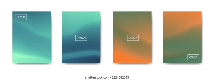 conjunto de fondo abstracto con bello color de gradación, fondo colorido para el fondo del cartel del volante del afiche.banner vertical.cool fondo del fluido ilustración vectorial
