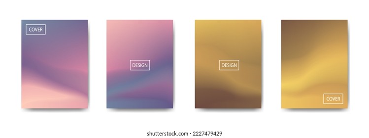 conjunto de fondo abstracto con bello color de gradación, fondo colorido para el fondo del cartel del volante del afiche.banner vertical.cool fondo del fluido ilustración vectorial