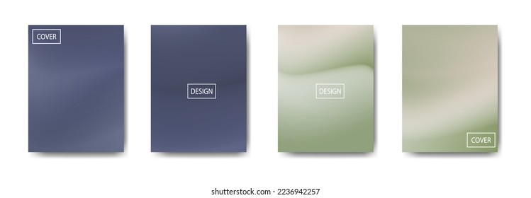 set of abstract background with beautiful gradation color, colorful background for poster flyer banner backdrop.vertical banner.cool fluid background vector illustration
