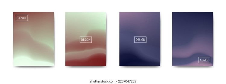 set of abstract background with beautiful gradation color, colorful background for poster flyer banner backdrop.vertical banner.cool fluid background vector illustration