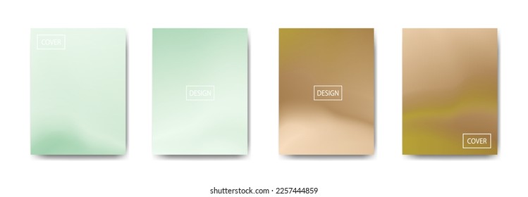 set of abstract background with beautiful gradation color, colorful background for poster flyer banner backdrop.vertical banner.cool fluid background vector illustration