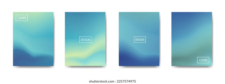 set of abstract background with beautiful gradation color, colorful background for poster flyer banner backdrop.vertical banner.cool fluid background vector illustration