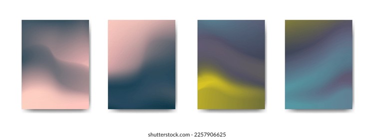 conjunto de fondo abstracto con bello color de gradación, fondo colorido para el fondo del cartel del volante del afiche.banner vertical.cool fondo del fluido ilustración vectorial