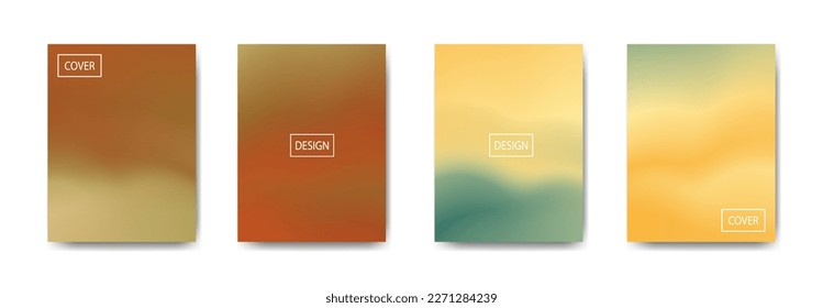 set of abstract background with beautiful gradation color, colorful background for poster flyer banner backdrop.vertical banner.cool fluid background vector illustration