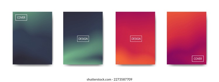 conjunto de fondo abstracto con bello color de gradación, fondo colorido para el fondo del cartel del volante del afiche.banner vertical.cool fondo del fluido ilustración vectorial