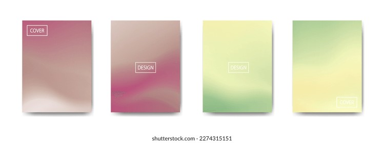 conjunto de fondo abstracto con bello color de gradación, fondo colorido para el fondo del cartel del volante del afiche.banner vertical.cool fondo del fluido ilustración vectorial
