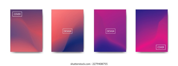 conjunto de fondo abstracto con bello color de gradación, fondo colorido para el fondo del cartel del volante del afiche.banner vertical.cool fondo del fluido ilustración vectorial