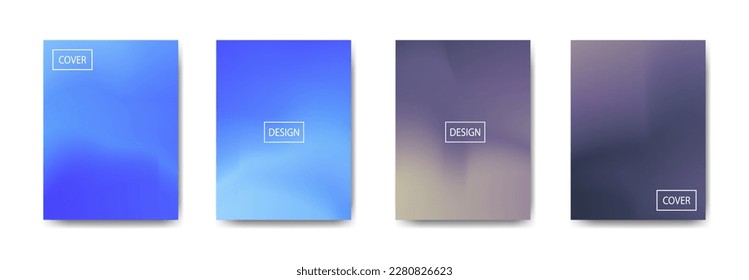 conjunto de fondo abstracto con bello color de gradación, fondo colorido para el fondo del cartel del volante del afiche.banner vertical.cool fondo del fluido ilustración vectorial