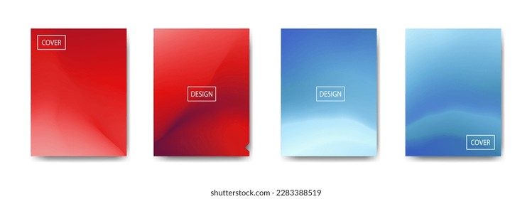 conjunto de fondo abstracto con bello color de gradación, fondo colorido para el fondo del cartel del volante del afiche.banner vertical.cool fondo del fluido ilustración vectorial