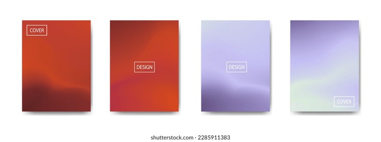 conjunto de fondo abstracto con bello color de gradación, fondo colorido para el fondo del cartel del volante del afiche.banner vertical.cool fondo del fluido ilustración vectorial