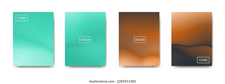 set of abstract background with beautiful gradation color, colorful background for poster flyer banner backdrop.vertical banner.cool fluid background vector illustration