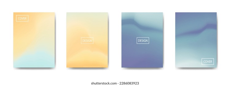 conjunto de fondo abstracto con bello color de gradación, fondo colorido para el fondo del cartel del volante del afiche.banner vertical.cool fondo del fluido ilustración vectorial