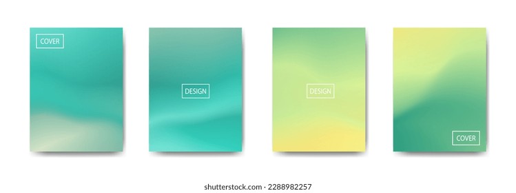 set of abstract background with beautiful gradation color, colorful background for poster flyer banner backdrop.vertical banner.cool fluid background vector illustration