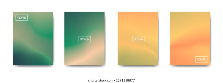 set of abstract background with beautiful gradation color, colorful background for poster flyer banner backdrop.vertical banner.cool fluid background vector illustration