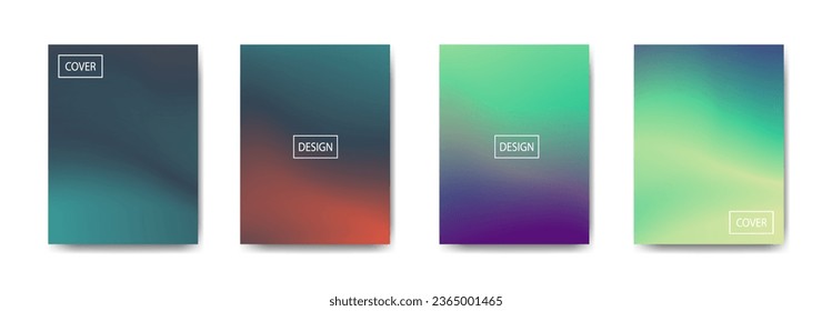 set of abstract background with beautiful gradation color, colorful background for poster flyer banner backdrop.vertical banner.cool fluid background vector illustration