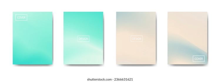 set of abstract background with beautiful gradation color, colorful background for poster flyer banner backdrop.vertical banner.cool fluid background vector illustration