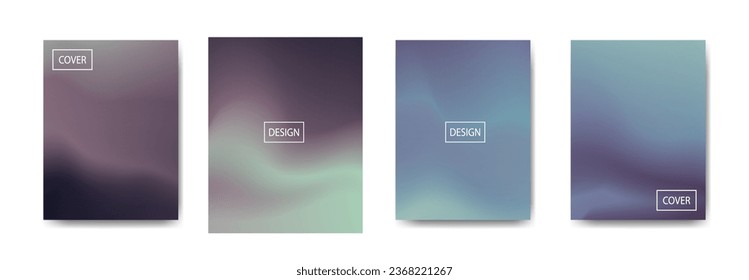 conjunto de fondo abstracto con bello color de gradación, fondo colorido para el fondo del cartel del volante del afiche.banner vertical.cool fondo del fluido ilustración vectorial