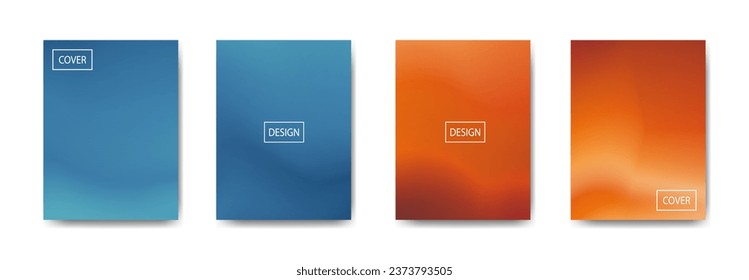 set of abstract background with beautiful gradation color, colorful background for poster flyer banner backdrop.vertical banner.cool fluid background vector illustration