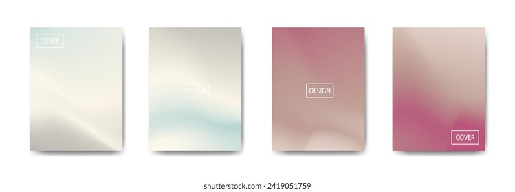 conjunto de fondo abstracto con bello color de gradación, fondo colorido para el fondo del cartel del volante del afiche.banner vertical.cool fondo del fluido ilustración vectorial