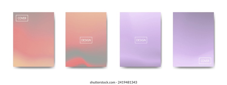 conjunto de fondo abstracto con bello color de gradación, fondo colorido para el fondo del cartel del volante del afiche.banner vertical.cool fondo del fluido ilustración vectorial